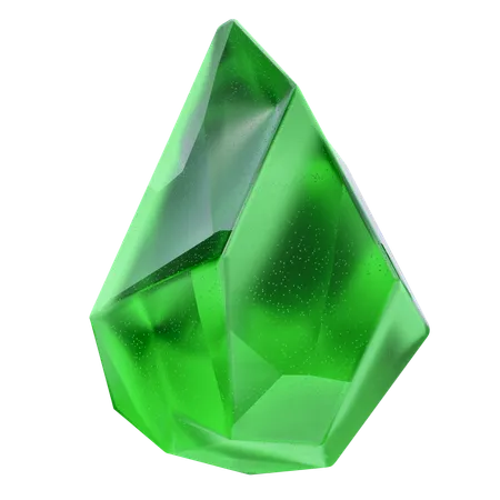 Piedra preciosa verde  3D Icon