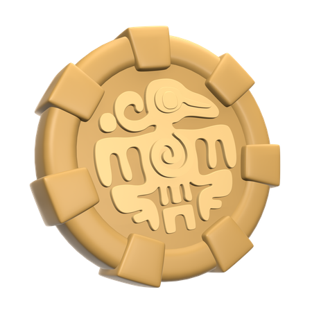 Piedra maya  3D Icon