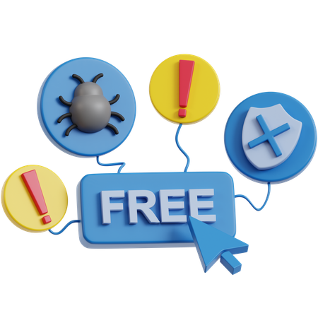 Piège à clics de spam  3D Icon