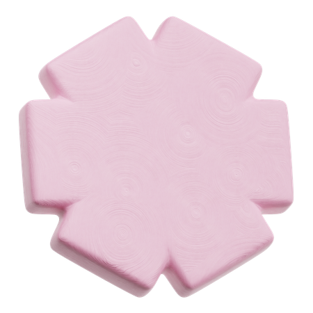 Piel cromada forma abstracta  3D Icon