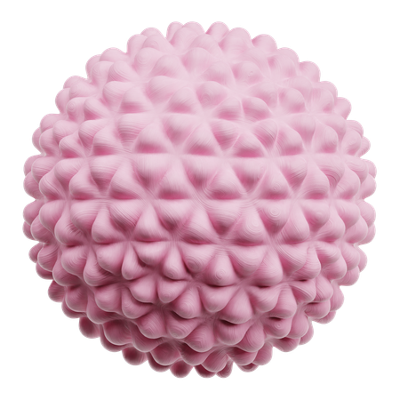 Piel cromada forma abstracta  3D Icon