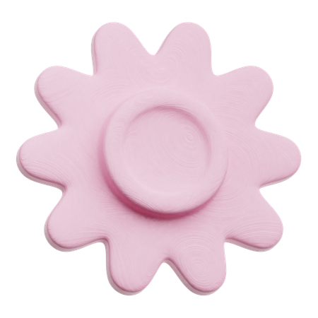 Piel cromada forma abstracta  3D Icon
