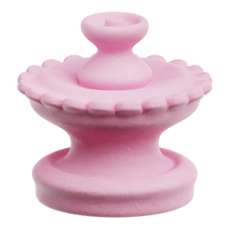 Piel cromada forma abstracta  3D Icon