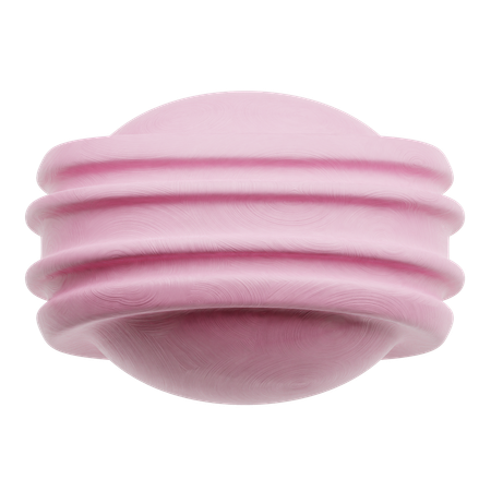 Piel cromada forma abstracta  3D Icon
