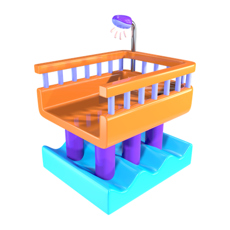 Píer público  3D Icon