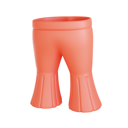 Pantalones de falda de pierna  3D Icon