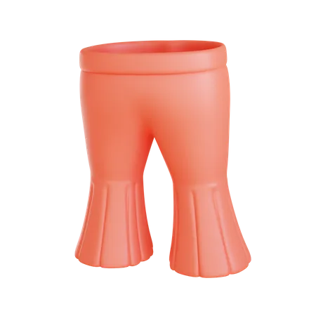 Pantalones de falda de pierna  3D Icon