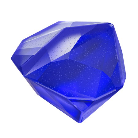 Pierre précieuse bleue  3D Icon