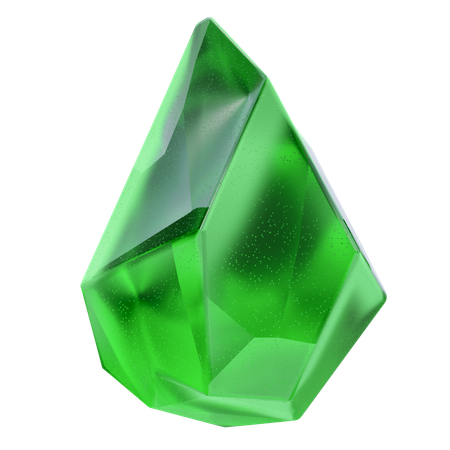 Pierre précieuse verte  3D Icon