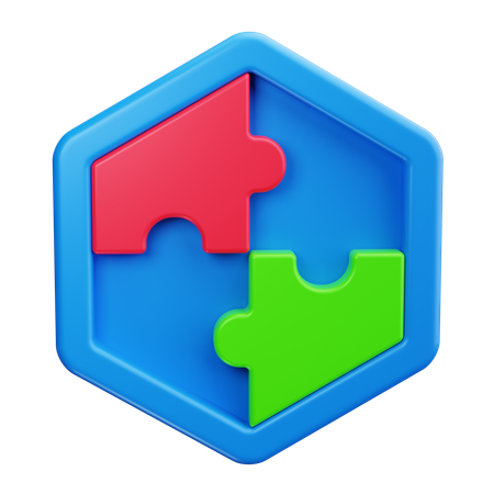 Pieza de puzzle  3D Icon