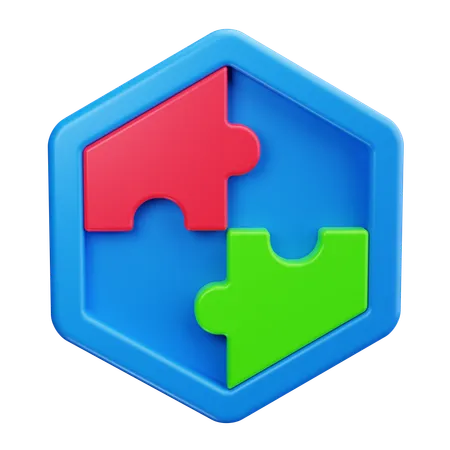 Pieza de puzzle  3D Icon