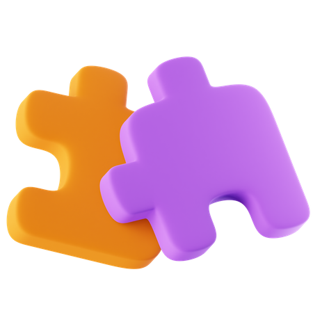 Pieza de puzzle  3D Icon