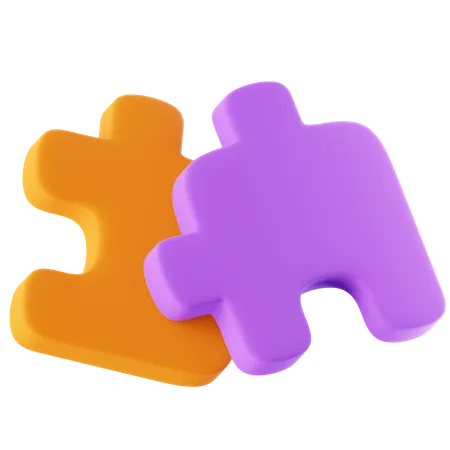 Pieza de puzzle  3D Icon