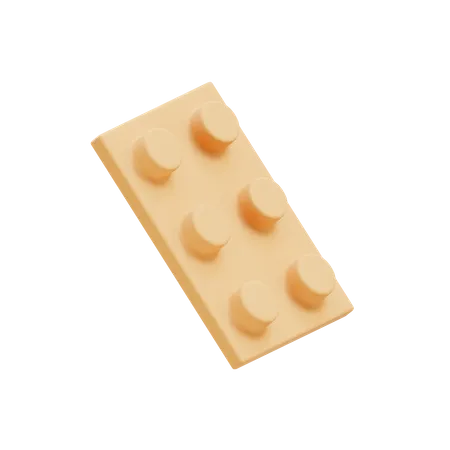 Pieza de lego  3D Icon