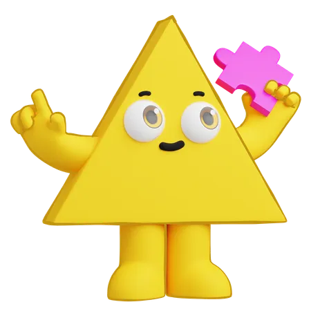 Pieza triangular  3D Icon