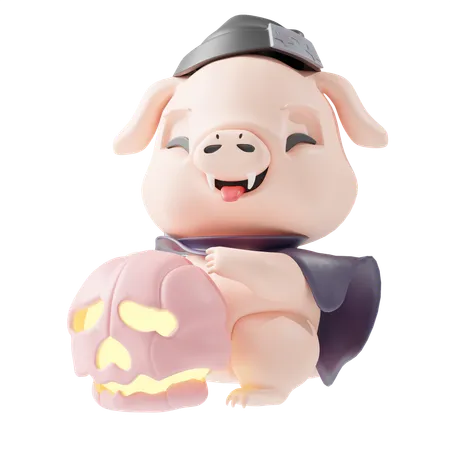 Pig  3D Illustration