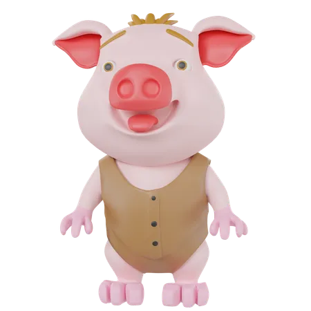 Pig  3D Icon