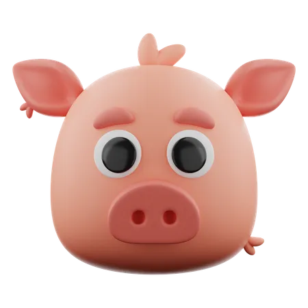 Pig  3D Icon