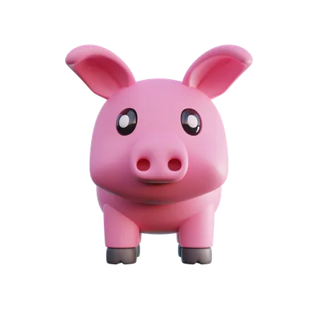 Pig  3D Icon