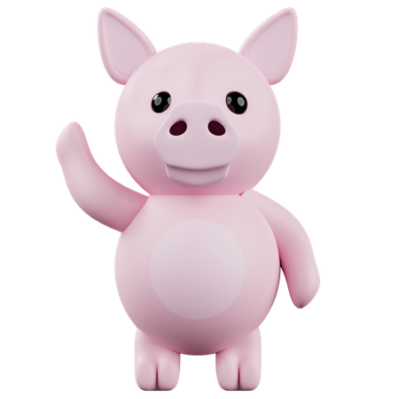 Pig  3D Icon