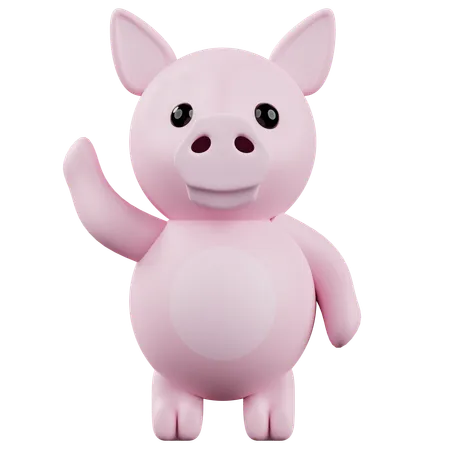 Pig  3D Icon