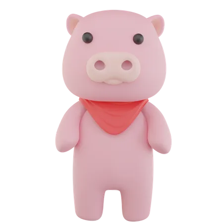 Pig  3D Icon