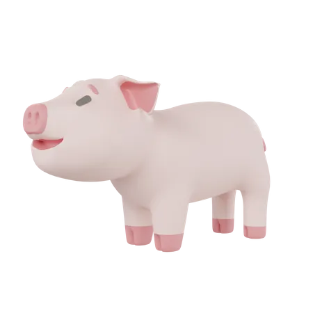 Pig  3D Icon