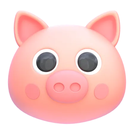 Pig  3D Icon