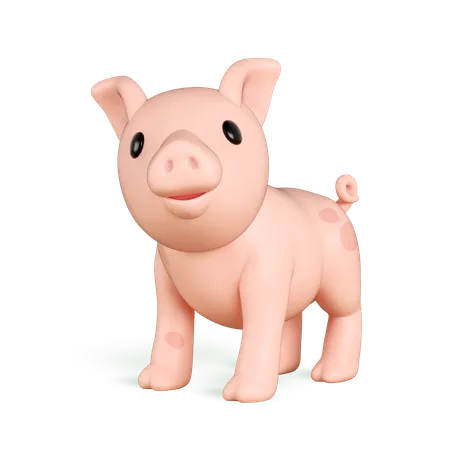 Pig  3D Icon