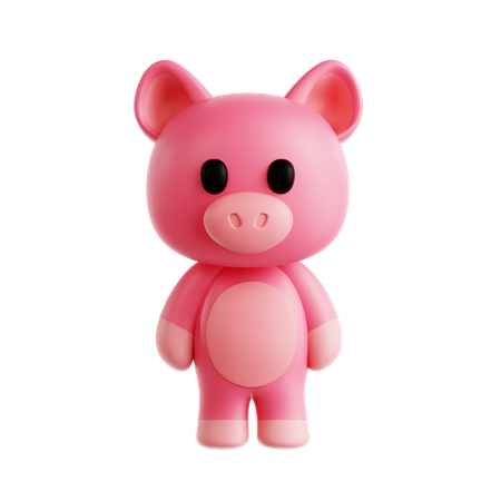 Pig  3D Icon