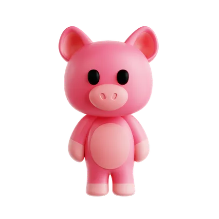 Pig  3D Icon