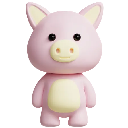 Pig  3D Icon