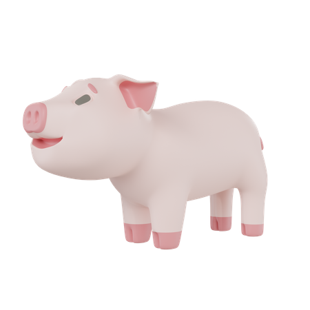 Pig  3D Icon