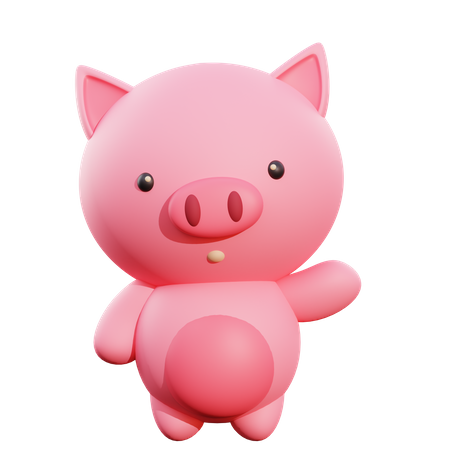 Pig  3D Illustration