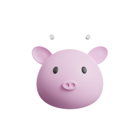 Pig Avatar 3D Illustration