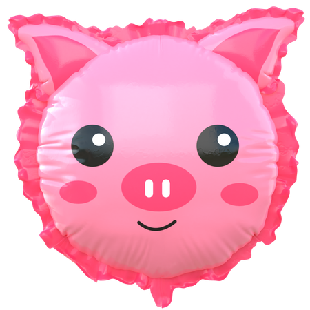 Pig Balloon  3D Icon