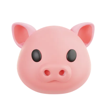Pig Emoji  3D Icon