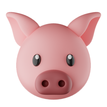 Pig Emoji  3D Icon