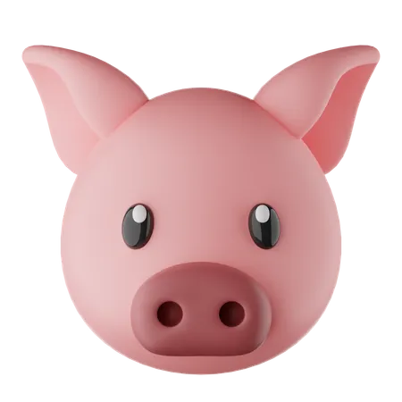 Pig Emoji  3D Icon