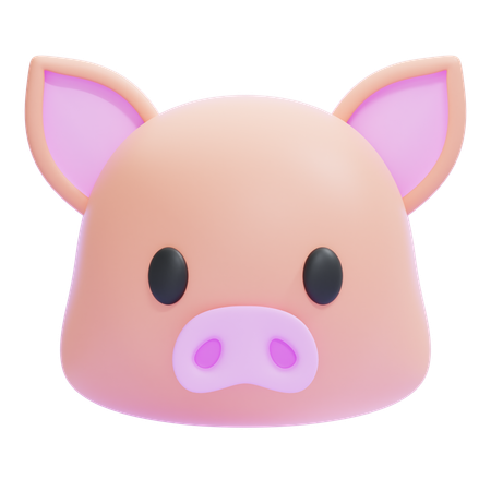 Pig Emoji  3D Icon