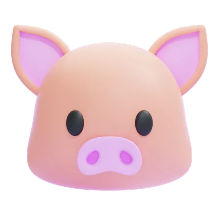 Pig Emoji  3D Icon