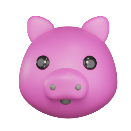 Pig Face  3D Icon