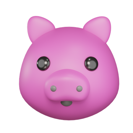 Pig Face  3D Icon