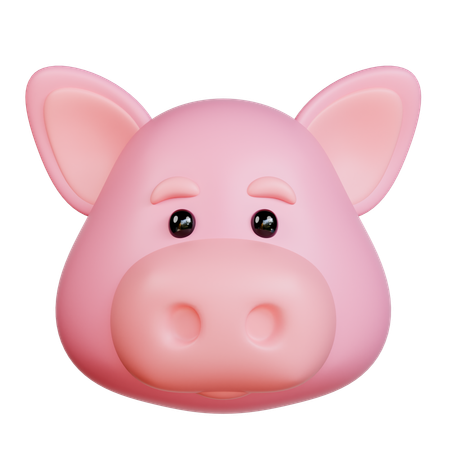 Pig Head  3D Icon