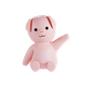 pig waving hand emoji 3d