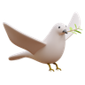pigeon 3d illustration