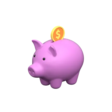 Piggy Bank 3 D Icon Representing Savings Financial Planning And Thriftiness Symbolizing The Habit Of Saving Money For Future Goals 3D Icon
