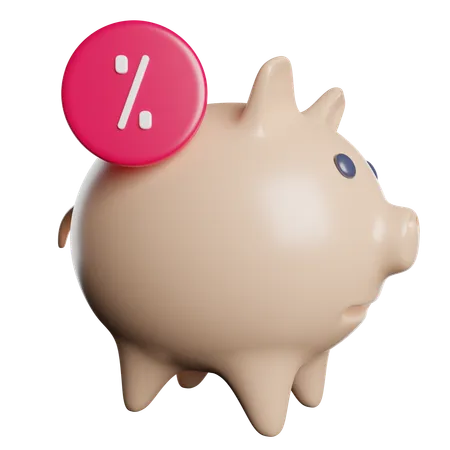 Piggy Bank Money 3D Icon
