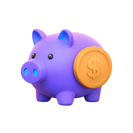 貯金箱  3D Icon