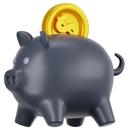 貯金箱  3D Icon